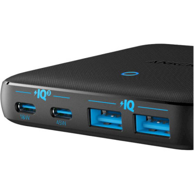Мережевий зарядний пристрій Anker PowerPort 543 Atom III Slim Black, 45W USB Type-C + 20 W USB (A2046G12) Мережевий зарядний пристрій Anker PowerPort 543 Atom III Slim Black, 45W USB Type-C + 20 W USB (A2046G12)