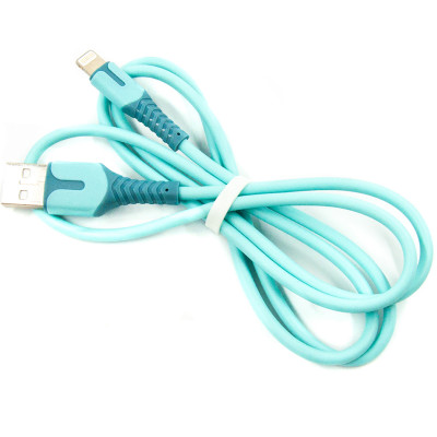 Кабель Dengos USB - Lightning (M/M), 1 м, Blue (PLS-L-IND-SOFT-BLUE) Кабель Dengos USB - Lightning (M/M), 1 м, Blue (PLS-L-IND-SOFT-BLUE)