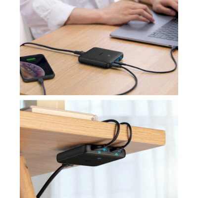 Мережевий зарядний пристрій Anker PowerPort 543 Atom III Slim Black, 45W USB Type-C + 20 W USB (A2046G12) Мережевий зарядний пристрій Anker PowerPort 543 Atom III Slim Black, 45W USB Type-C + 20 W USB (A2046G12)