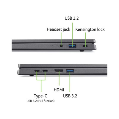 Ноутбук Acer Aspire Go 17 AG17-31P-309C (NX.J8ZEU.007) Steel Gray Ноутбук Acer Aspire Go 17 AG17-31P-309C (NX.J8ZEU.007) Steel Gray