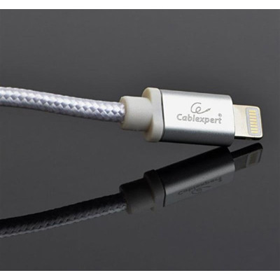 Кабель Cablexpert USB - Lightning (M/M), 1.8 м, сріблястий (CCB-mUSB2B-AMLM-6-S) Кабель Cablexpert USB - Lightning (M/M), 1.8 м, сріблястий (CCB-mUSB2B-AMLM-6-S)