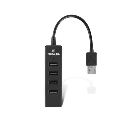 USB-хаб REAL-EL HQ-154 4 ports USB-хаб REAL-EL HQ-154 4 ports
