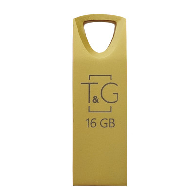 Флеш-накопичувач USB 16GB T&G 117 Metal Series Gold (TG117GD-16G) Флеш-накопичувач USB 16GB T&G 117 Metal Series Gold (TG117GD-16G)