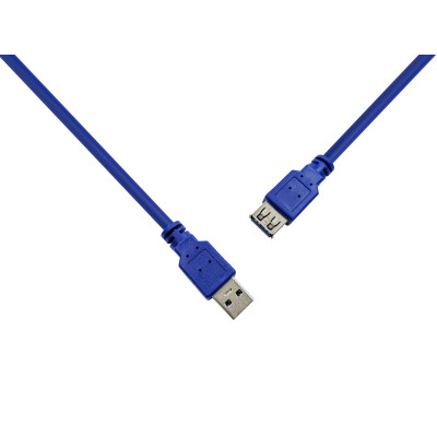 Кабель Prologix подовжувач USB (AM/AF), USB 3.0, 3 м, синій (PR-USB-P-11-30-3m) Кабель Prologix подовжувач USB (AM/AF), USB 3.0, 3 м, синій (PR-USB-P-11-30-3m)