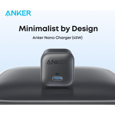 Мережевий зарядний пристрій Anker Nano Charger 45W USB-C Black (A2692L11) Мережевий зарядний пристрій Anker Nano Charger 45W USB-C Black (A2692L11)