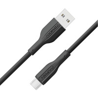 Кабель Promate xCord-AC200 USB - USB Type-C (M/M), 2 м, Black (xcord-ac200.black) Кабель Promate xCord-AC200 USB - USB Type-C (M/M), 2 м, Black (xcord-ac200.black)