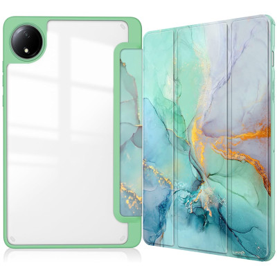 Чохол-книжка BeCover Soft Edge TPU для Xiaomi Redmi Pad SE 8.7 Green Marble (712574)