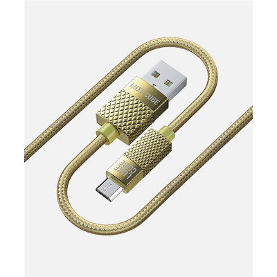 Кабель Luxe Cube Premium USB - micro USB (M/M), 1 м, золотистий (8889986489885) Кабель Luxe Cube Premium USB - micro USB (M/M), 1 м, золотистий (8889986489885)