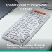 Клавиатура бездротова Logitech Pop Icon Keys Off White (920-013072)