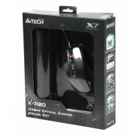 Миша A4Tech X-710BK Black USB + килимок A4Tech X7-200MP