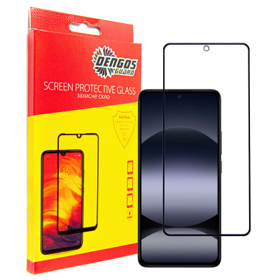Захисне скло Dengos для Xiaomi Redmi Note 14S Black Full Glue (TGFG-392) Захисне скло Dengos для Xiaomi Redmi Note 14S Black Full Glue (TGFG-392)