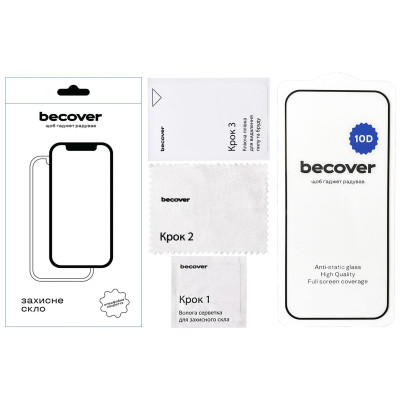 Захисне скло BeCover для Tecno Spark Go 1 (KL4) Black 10D (712724) Захисне скло BeCover для Tecno Spark Go 1 (KL4) Black 10D (712724)