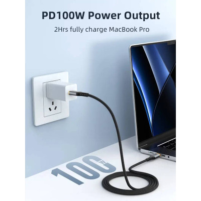 Кабель Cabletime USB Type-C - USB Type-C (M/M) PD 100W, 1 м, Black (CU03L) Кабель Cabletime USB Type-C - USB Type-C (M/M) PD 100W, 1 м, Black (CU03L)