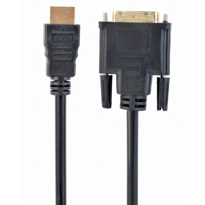 Кабель Cablexpert HDMI - DVI (M/M), 0.5 м, Black (CC-HDMI-DVI-0.5M) Кабель Cablexpert HDMI - DVI (M/M), 0.5 м, Black (CC-HDMI-DVI-0.5M)