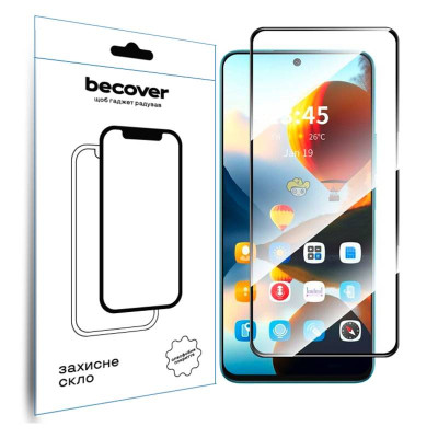 Захисне скло BeCover для Infinix Hot 50 Pro (X6881) Black (712488) Захисне скло BeCover для Infinix Hot 50 Pro (X6881) Black (712488)