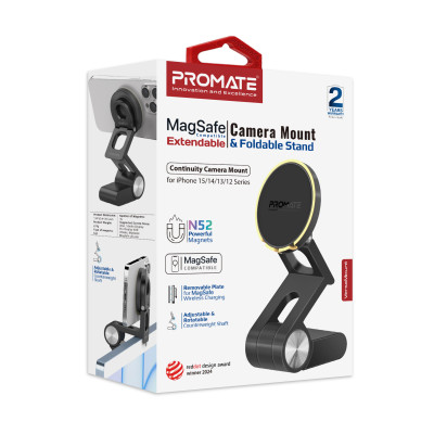 Тримач для смартфона магнітний Promate VersaMount Black Тримач для смартфона магнітний Promate VersaMount Black