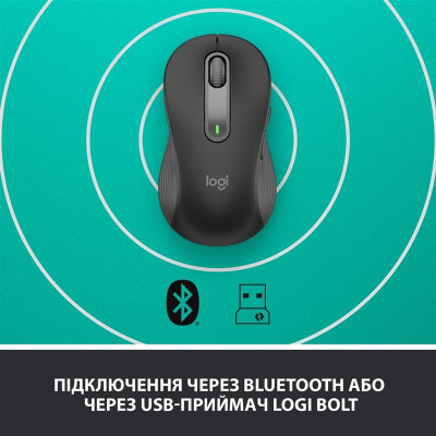 Миша бездротова Logitech Signature M650 L LEFT Graphite (910-006239) Миша бездротова Logitech Signature M650 L LEFT Graphite (910-006239)