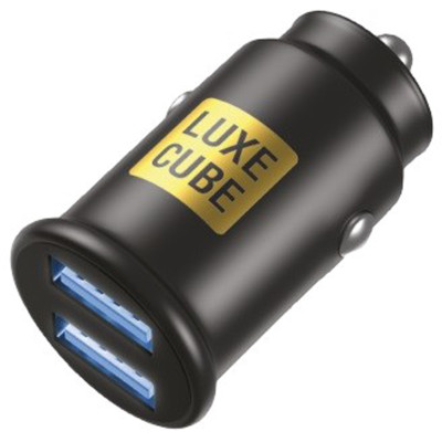 Автомобільний зарядний пристрій Luxe Cube 2USB 12W Black (8886899698465) Автомобільний зарядний пристрій Luxe Cube 2USB 12W Black (8886899698465)