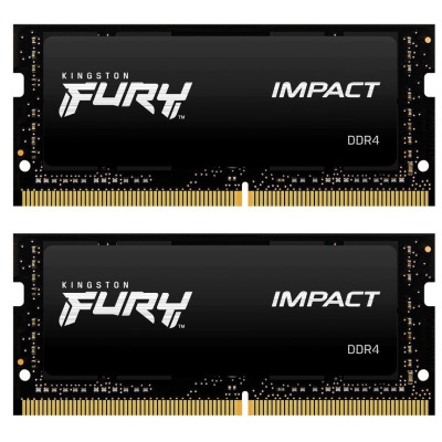 Модуль пам`ятi SO-DIMM DDR4 2x16GB/3200 Kingston Fury Impact (KF432S20IBK2/32) Модуль пам`ятi SO-DIMM DDR4 2x16GB/3200 Kingston Fury Impact (KF432S20IBK2/32)