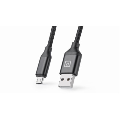 Кабель REAL-EL Premium Fabric USB - micro USB (M/M), 2 м, Black (EL123500048) Кабель REAL-EL Premium Fabric USB - micro USB (M/M), 2 м, Black (EL123500048)