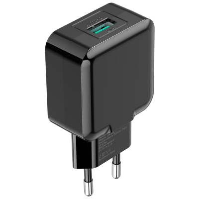 Мережевий зарядний пристрій Grand-X (1xUSB 5В/2.1А) Black (CH-03B) Мережевий зарядний пристрій Grand-X (1xUSB 5В/2.1А) Black (CH-03B)