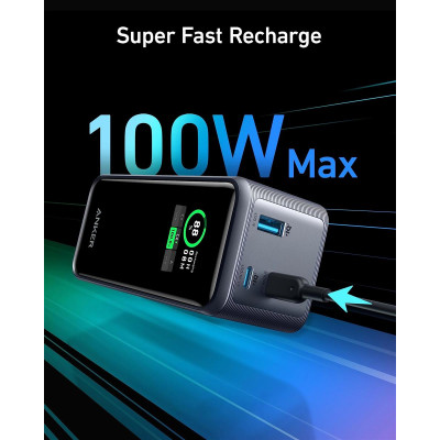 Універсальна мобільна батарея Anker Prime 20000mAh 200W Black (A1336011) Універсальна мобільна батарея Anker Prime 20000mAh 200W Black (A1336011)