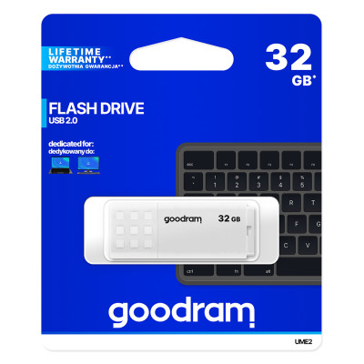 Флеш-накопичувач USB2.0 32GB Goodram UME2 White (UME2-0320W0R11) Флеш-накопичувач USB2.0 32GB Goodram UME2 White (UME2-0320W0R11)
