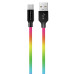 Кабель ColorWay USB - USB Type-C (M/M), 2.4 А, 1 м, Multicolor (CW-CBUC018-MC) Кабель ColorWay USB - USB Type-C (M/M), 2.4 А, 1 м, Multicolor (CW-CBUC018-MC)