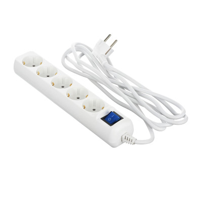 Фільтр живлення 2Е 5хSchuko, 3 м, білий (2E-U05ESM3) Фільтр живлення 2Е 5хSchuko, 3 м, білий (2E-U05ESM3)