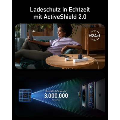 Мережевий зарядний пристрій Anker GaN Prime 67W Black (A2669313) Мережевий зарядний пристрій Anker GaN Prime 67W Black (A2669313)