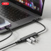 USB-хаб XO USB Type-C 3-в-1 (HUB014B.black)