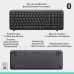 Клавiатура бездротова Logitech K250 Graphite (920-013822)