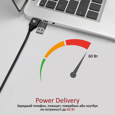 Кабель Promate PentaPower USB + USB Type-C - Lightning + micro USB + USB Type-C (M/M), 3 A, 60 W, 1.2 м, Black Кабель Promate PentaPower USB + USB Type-C - Lightning + micro USB + USB Type-C (M/M), 3 A, 60 W, 1.2 м, Black