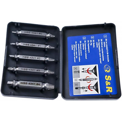 Набір екстракторів S&R Meister (111400005) 5шт Набір екстракторів S&R Meister (111400005) 5шт