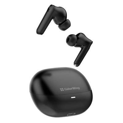 Bluetooth-гарнітура СolorWay Slim TWS-1 Earbuds Long Life Black (CW-TWS1BK1) Bluetooth-гарнітура СolorWay Slim TWS-1 Earbuds Long Life Black (CW-TWS1BK1)