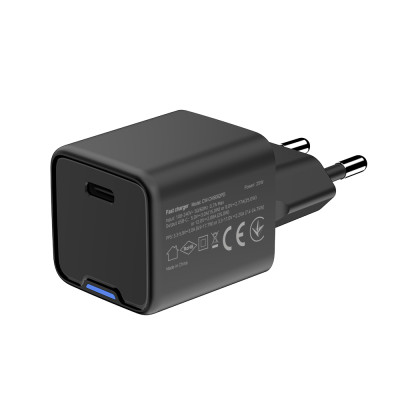 Мережевий зарядний пристрій ColorWay GaN Mini 25W PD Port PPS USB-C Black (CW-CHS052PD-BK) Мережевий зарядний пристрій ColorWay GaN Mini 25W PD Port PPS USB-C Black (CW-CHS052PD-BK)