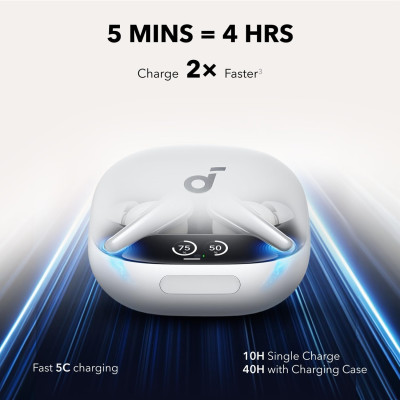 Bluetooth-гарнітура Anker SoundCore Liberty 4 Pro ANC White Matte (A3954G21) Bluetooth-гарнітура Anker SoundCore Liberty 4 Pro ANC White Matte (A3954G21)