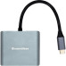 Адаптер Blueendless USB Type-C - 2xHDMI (M/F) Grey (CA913831) Адаптер Blueendless USB Type-C - 2xHDMI (M/F) Grey (CA913831)