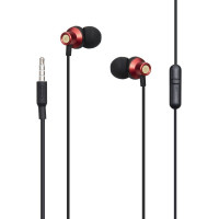 Гарнітура XO EP15 In-ear Metal Earphone Red (6920680866182) Гарнітура XO EP15 In-ear Metal Earphone Red (6920680866182)