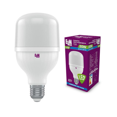 Лампа світлодіодна промислова ELM 20W E27 6500K (18-0188) Лампа світлодіодна промислова ELM 20W E27 6500K (18-0188)