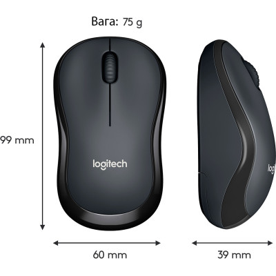 Мышь беспроводная Logitech M220 Silent Charcoal (910-004878) Мышь беспроводная Logitech M220 Silent Charcoal (910-004878)