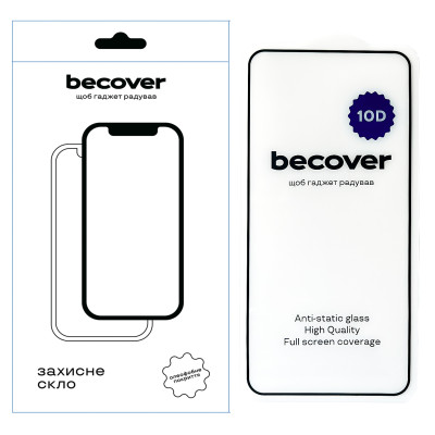 Захисне скло BeCover для Poco X6 10D Black (711341) Захисне скло BeCover для Poco X6 10D Black (711341)