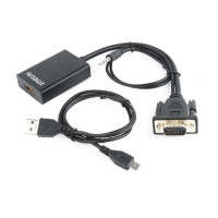 Адаптер Cablexpert HDMI - VGA (F/M), 0.15 м, Black (A-VGA-HDMI-01) Адаптер Cablexpert HDMI - VGA (F/M), 0.15 м, Black (A-VGA-HDMI-01)