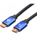 Кабель ATcom HDMI - HDMI V 2.1 (M/M), Real 8K 48Gbps, 5 м, Black/Blue (88855) Кабель ATcom HDMI - HDMI V 2.1 (M/M), Real 8K 48Gbps, 5 м, Black/Blue (88855)