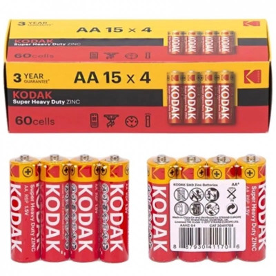Батарейка Kodak Super Heavy Duty AA/R06 60шт/уп Батарейка Kodak Super Heavy Duty AA/R06 60шт/уп