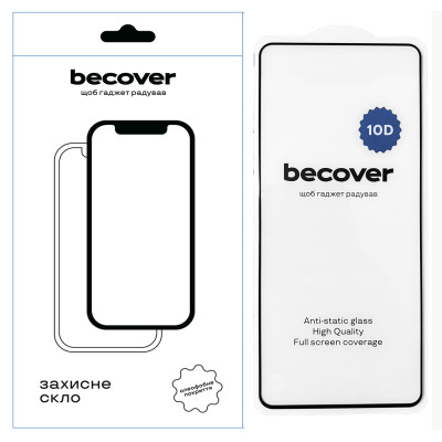 Захисне скло BeCover для Realme 12 Pro 5G 10D Black (711346)