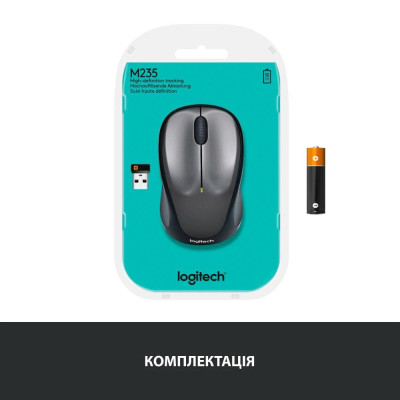 Миша бездротова Logitech M235 Grey (910-002201) Миша бездротова Logitech M235 Grey (910-002201)