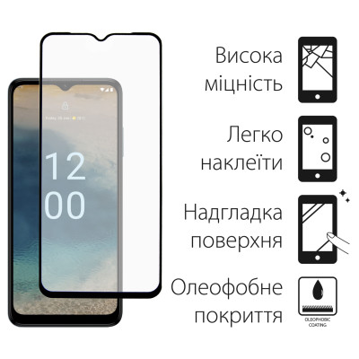 Захисне скло Dengos для Nokia G22 Black Full Glue (TGFG-307) Захисне скло Dengos для Nokia G22 Black Full Glue (TGFG-307)