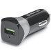Автомобільний зарядний пристрій REAL-EL CA-30 QC3.0 (1USBx3A) Black/Grey