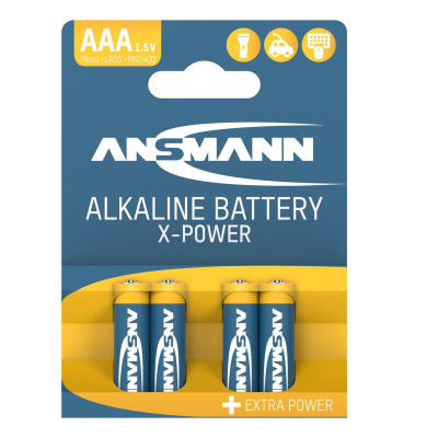 Батарейка Ansmann X-Power AAA/LR03 BL 4шт Батарейка Ansmann X-Power AAA/LR03 BL 4шт